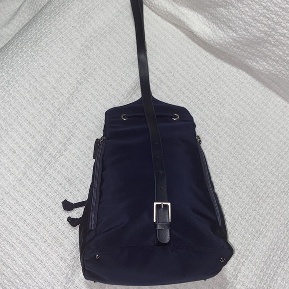 RARE Like new Vintage Gianni Versace sling nylon leather & chain backpack main image 11